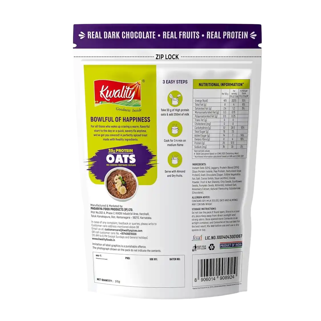25g Protein Oats 400g (1)